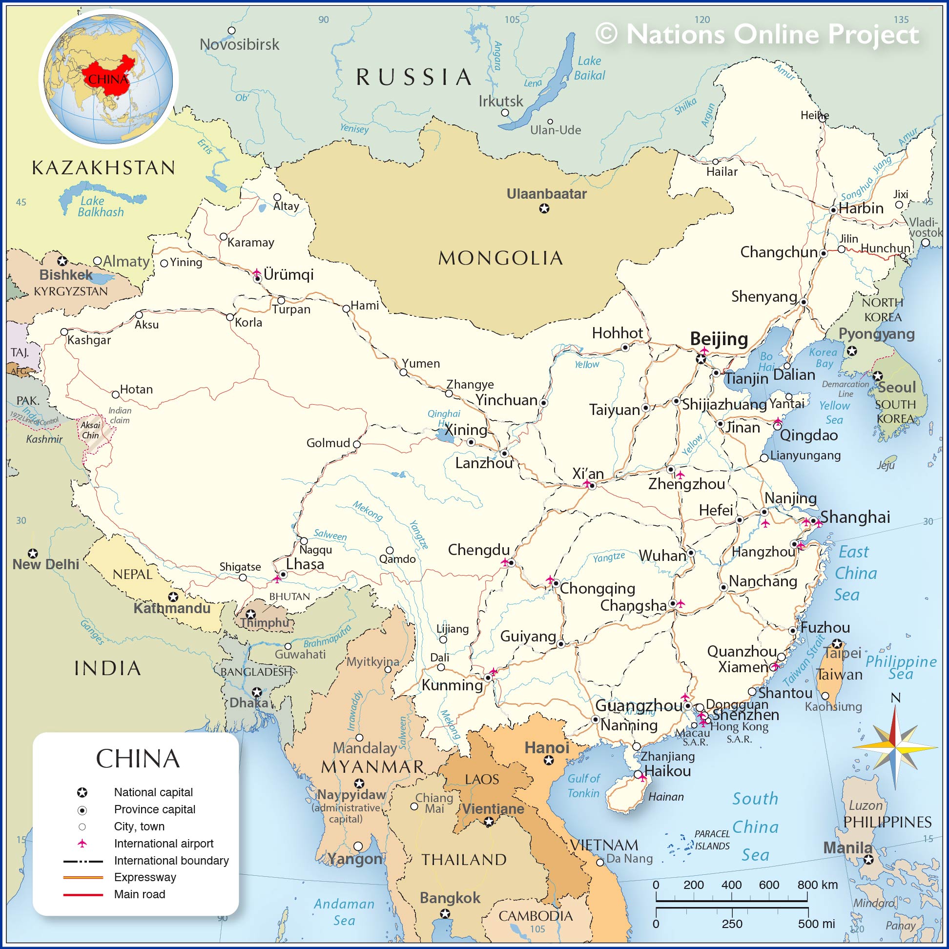 Maps Of China Today